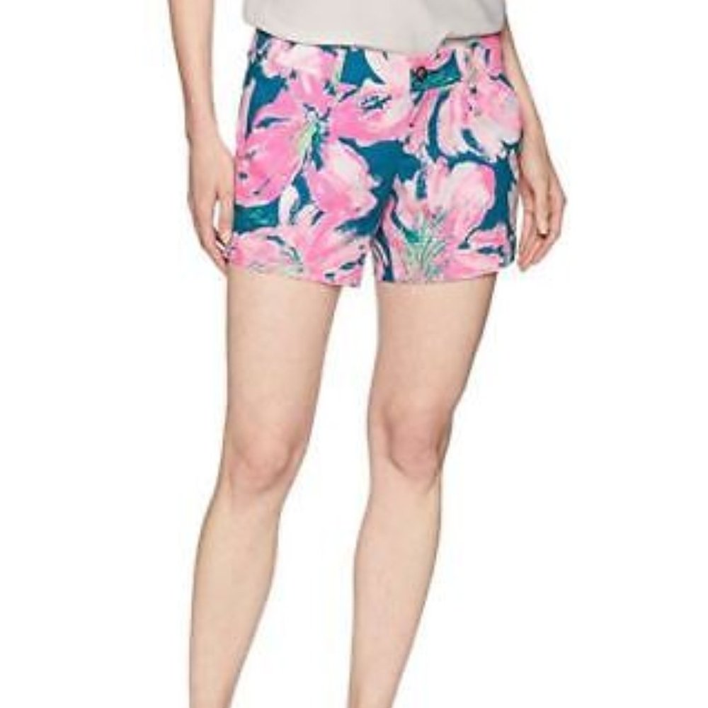 NWT $64 Lilly Pulitzer Callahan Short Pans Garden Shorts Tidal Wave Size 2